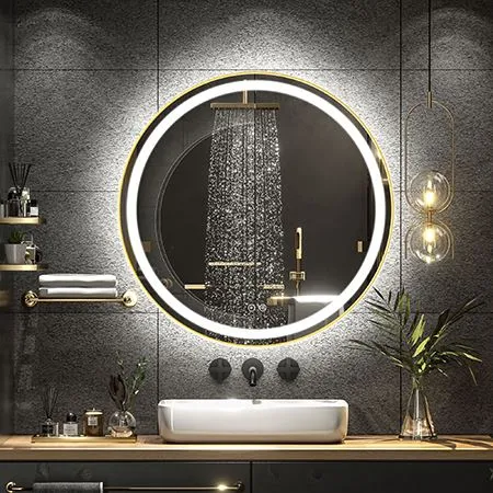 ایلومینیم الائے فریم کے ساتھ اسمارٹ ٹچ ایل ای ڈی آئینے